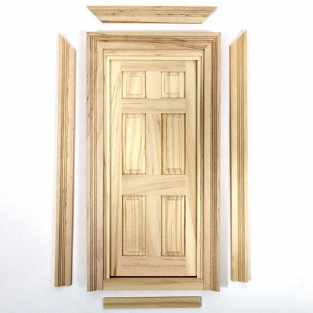 Wooden Door with Two Frames