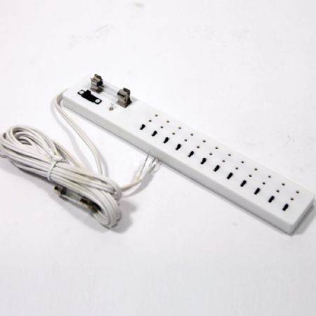 12 Socket Connector Strip with Individual Switches