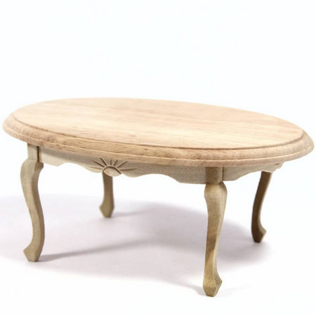 Oval Dining Table - Plain Wood