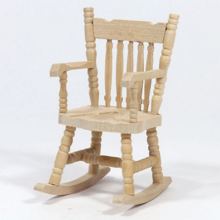 Natural Wood Rocking Chair