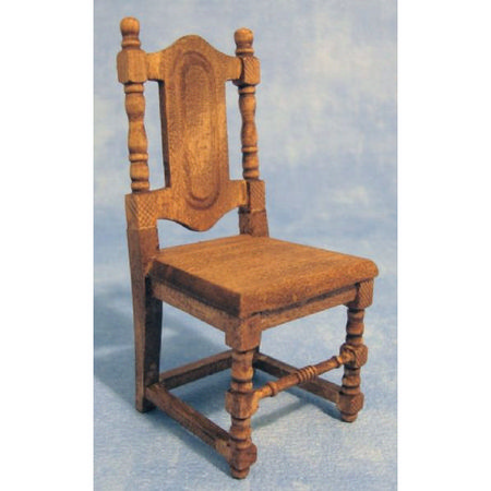 Set of 4 Dolls House Dining Chairs  - Plain Wood #4