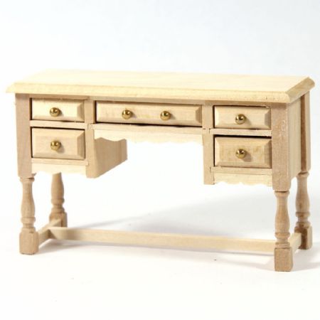 Dolls House Natural Wood Dressing Table