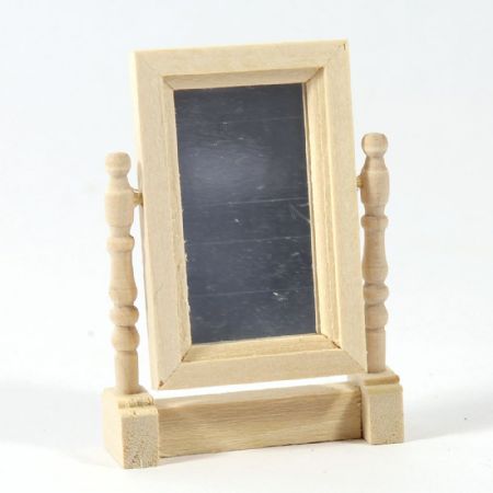 Natural Wood Swivel Mirror