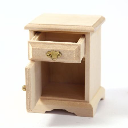 Natural Wood Nightstand #2