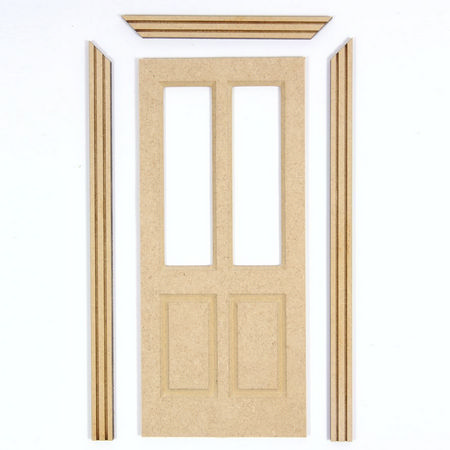 MDF Shop Door for 1:12 Scale Dolls House