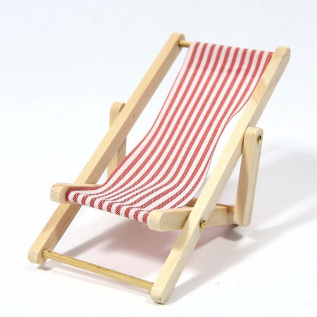 Miniature Red Deck Chair