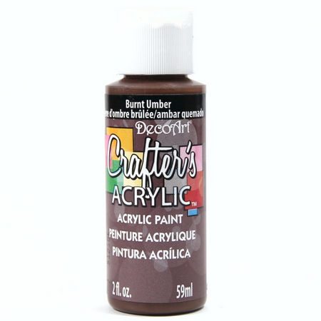 Crafters Acrylic - 59ml Acrylic Paint - Burnt Umber