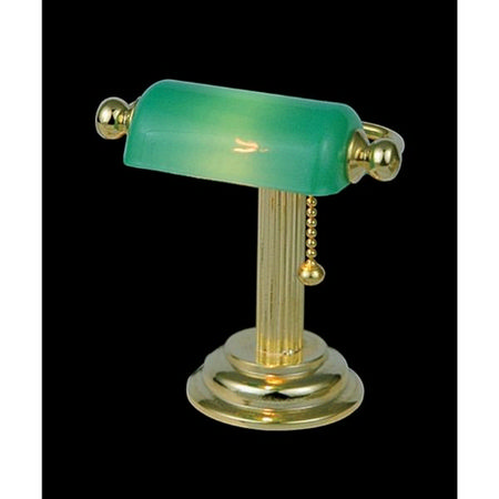 Dollshouse Desk Lamp with Green Shade