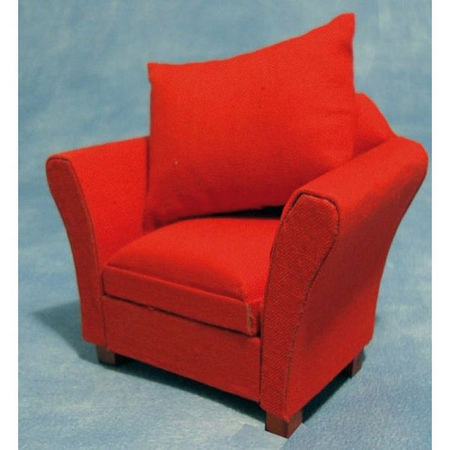 Modern Red Armchair