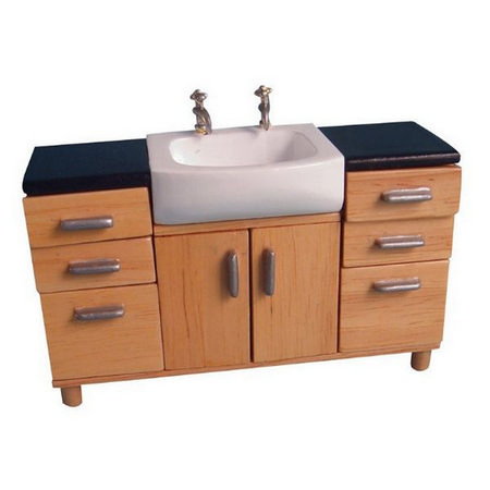 Modern Dolls House Bathroom Sink Unit