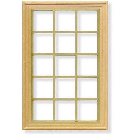 15 Pane Window Frame for 1:12 Scale Dolls House