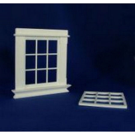 Georgian 9 Pane Window (Plastic) 1:12 scale