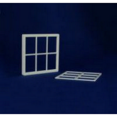 6 Pane Window Frame (Plastic) 1:12 scale