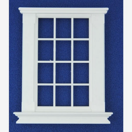 Georgian 12 Pane Window (Plastic) 1:12 scale *DAMAGED*