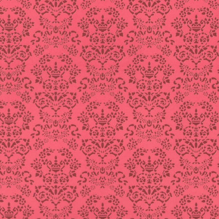 Renaissance Dolls House Wallpaper - Red on Red