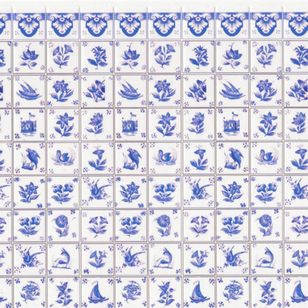 Blue Delft Wall Tiles Sheet