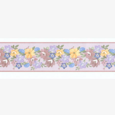 Garland Pink House Wallpaper Border