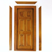 Interior Dolls House Door (Walnut Finish)