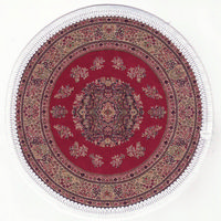 Circular Woven Turkish Dolls House Rug - 19cm