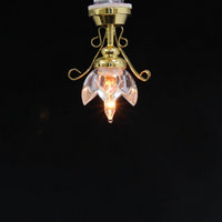 Lily Ceiling Dolls House Light with Clear Shade