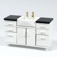 Modern Dolls House Bathroom Sink Unit