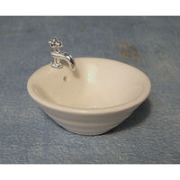 Round Ridged Sink for Dolls House