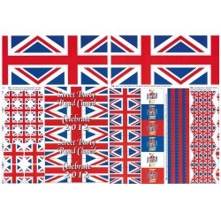 Union Jack Party Cutout Paper